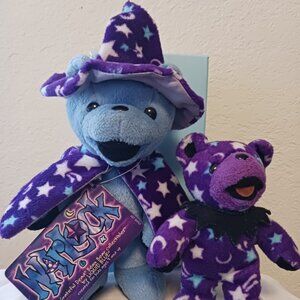 Warlock Grateful Dead Bear with Mini Bear 10/9/1989 Hampton Coliseum